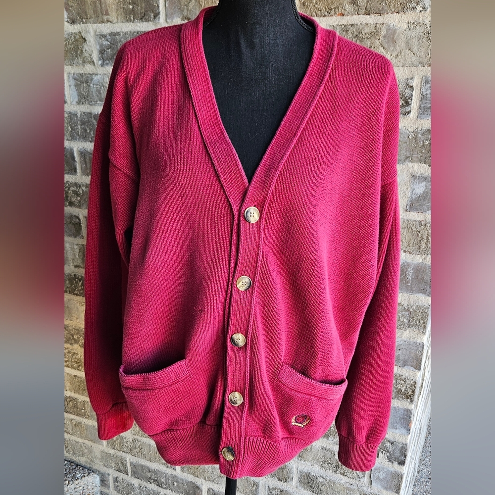 Vintage Tommy Hilfiger Cardigan Sz Large